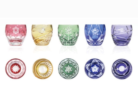 Takarazuka Revue original Edo Kiriko sake glasses