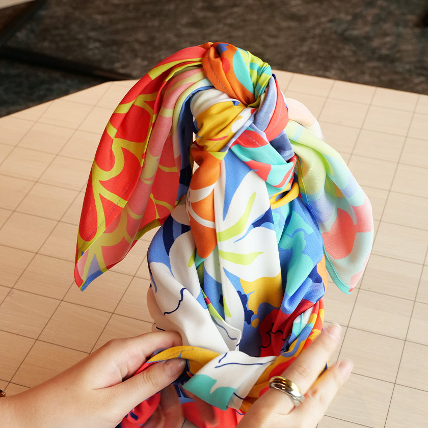 [FUROSHIKI] HANA (PLAIN WEAVE 96CM) | DYEING | ASAKURA SENPU