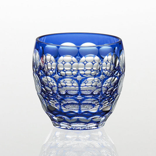 [SAKE CUP] SAKE CUP HYDRANGEA BY SATOSHI NABETANI MASTER OF TRADITIONAL CRAFTS | EDO KIRIKO | KAGAMI CRYSTAL