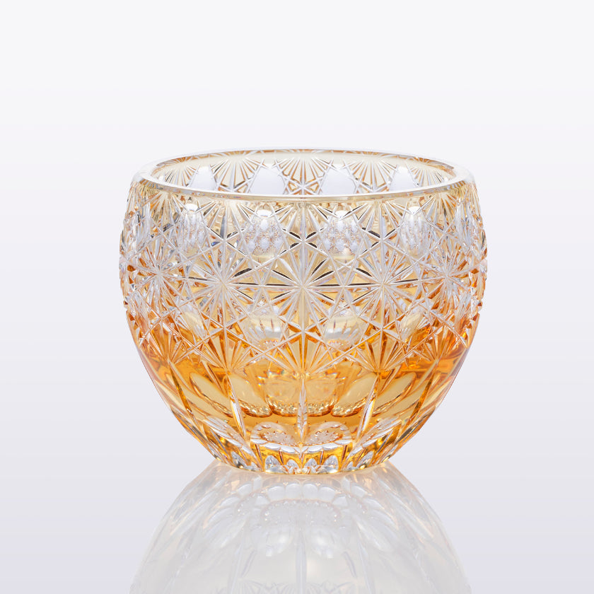 [SAKE BOTTLE] SAKE SET FUKA (DAZZLING WIND)BY JUNICHI NABETANI MASTER OF TRADITIONAL CRAFTS | EDO KIRIKO | KAGAMI CRYSTAL