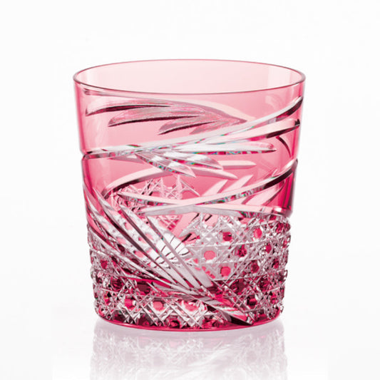 [ROCKS GLASS] MAI (RED) | EDO KIRIKO | KAGAMI CRYSTAL