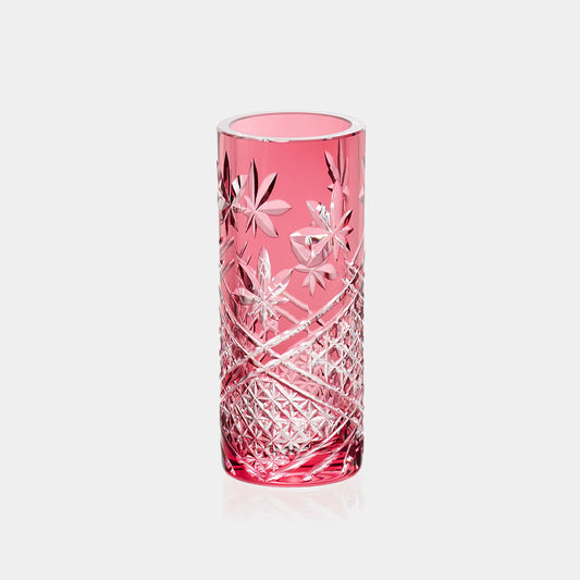 [VASE] AUTUMN LEAVES | EDO KIRIKO | KAGAMI CRYSTAL