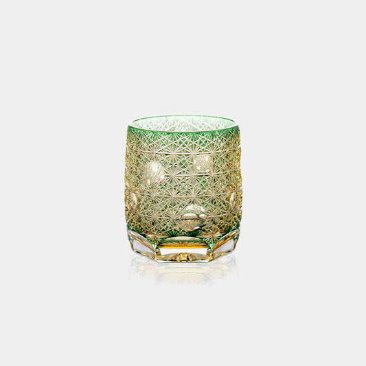 [ROCKS GLASS] MARIMO BY JUNICHI NABETANI, MASTER OF TRADITIONAL CRAFTS | EDO KIRIKO | KAGAMI CRYSTAL