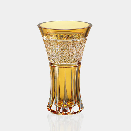[VASE] BONFIRE BY TATSUYA NEMOTO, MASTER OF TRADITIONAL CRAFTS | EDO KIRIKO | KAGAMI CRYSTAL