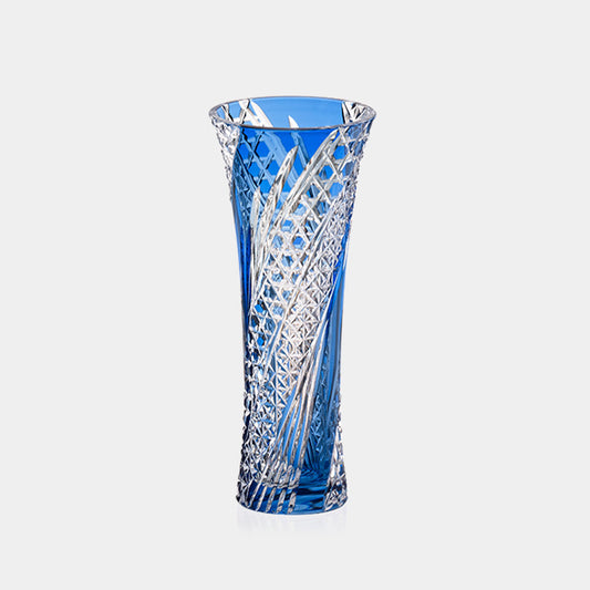 [VASE] BUD VASE SEIRYUU | EDO KIRIKO | KAGAMI CRYSTAL